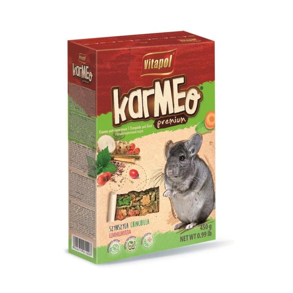 Hrana completa Karmeo Premium pentru chinchilla