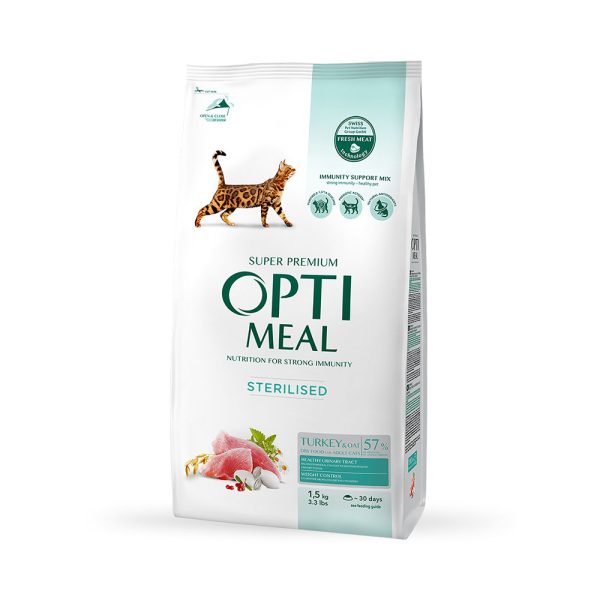 OPTIMEAL™.-Полнорационный-сухой-корм-для-стерилизованных-кошек-и-кастрированных-котов-–-индейка-и-овес-1.5-кг