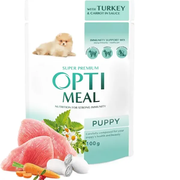 PAUCH_DOG_Puppy_Turkey_meat_100g